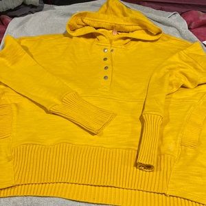 Free People cropped hoodie